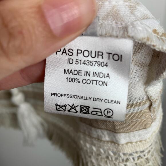 Dodo Bar Or Yehuda Tassel Embellished Jacket Tan Women’s Medium - Picture 13 of 16